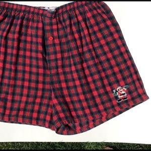 Vintage Santa Mickey Mouse Boxer Shorts, Women’s